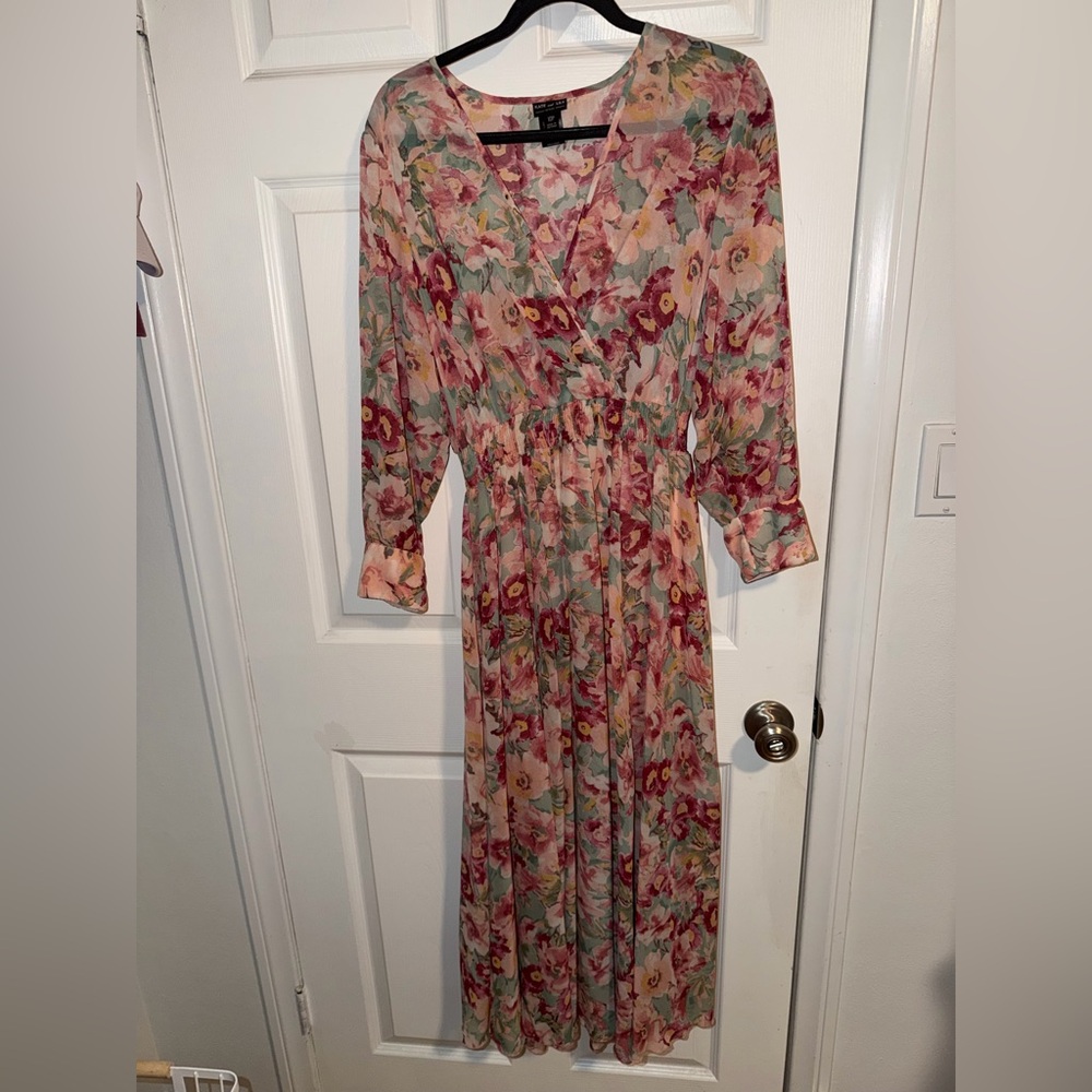 Kate and Lily Floral Long Sleeve Dress